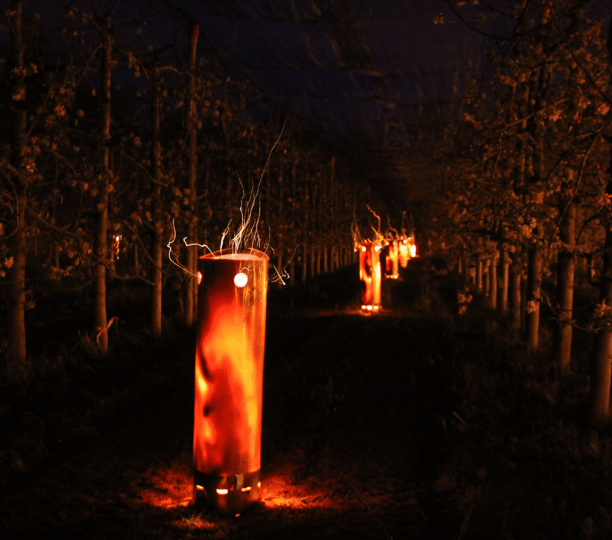 Protection climatique pour l'arboriculture antigel convecteurs 