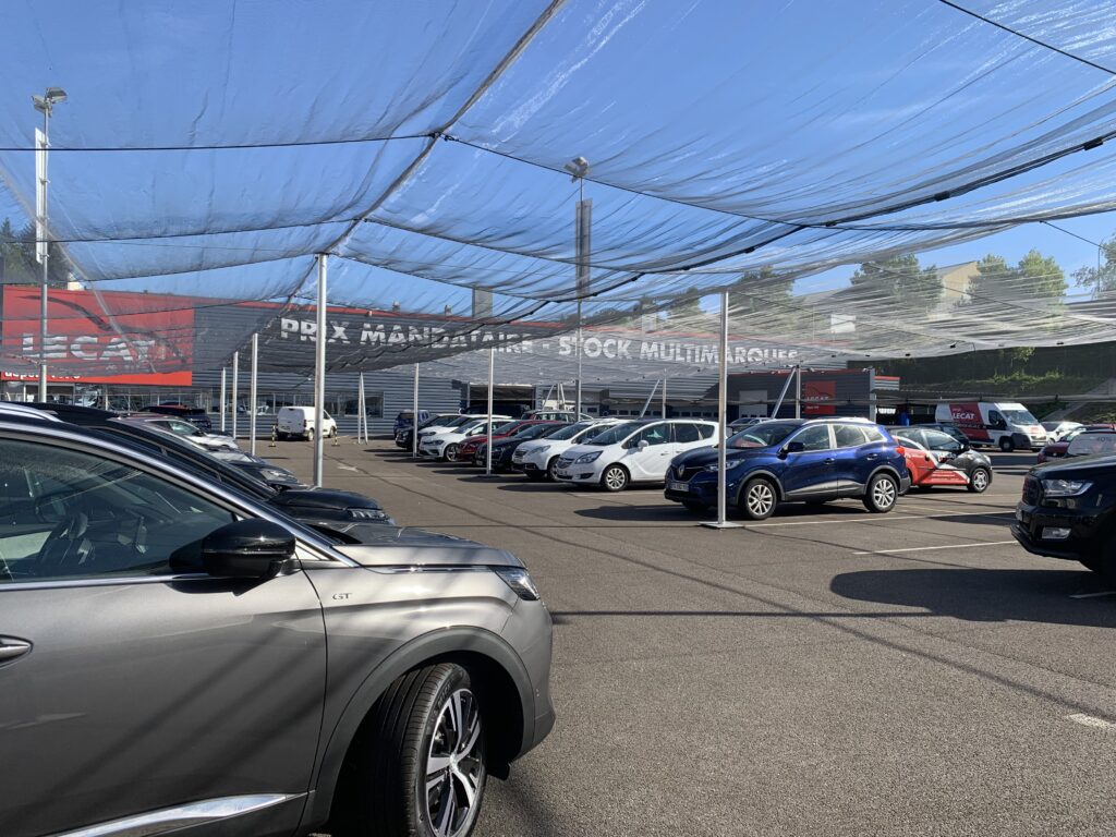 Protection anti-grêle parcs automobiles concessions