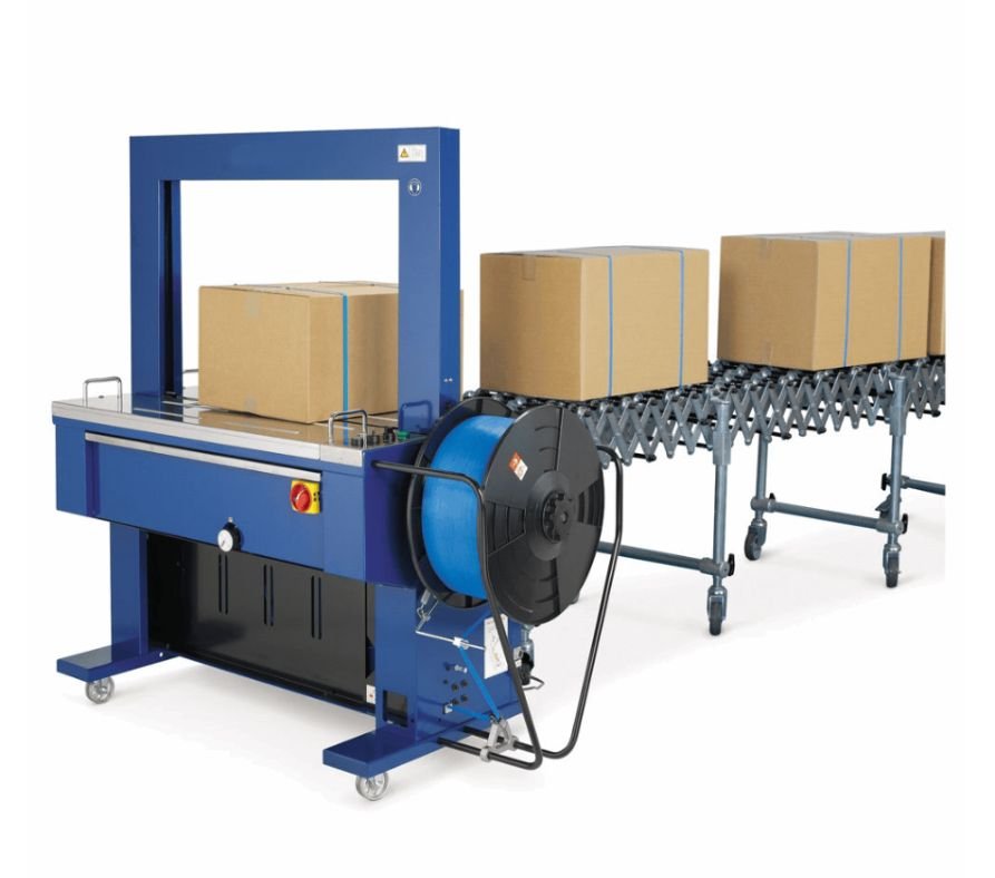 fin de ligne Cercleuse à arche avec convoyeur